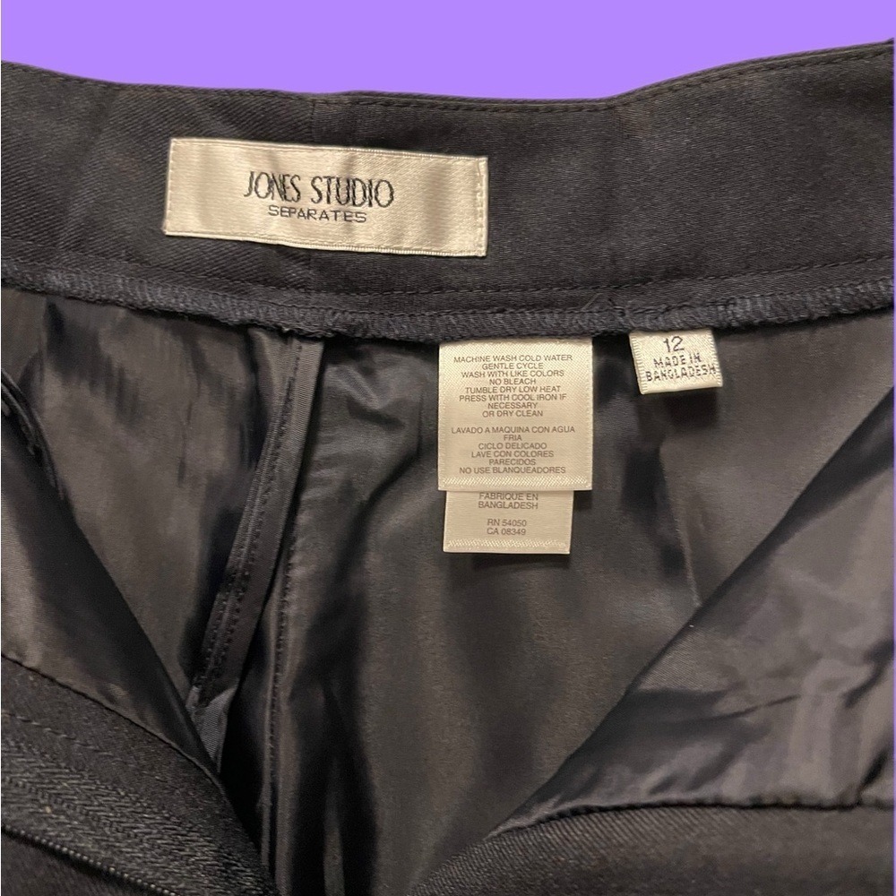 Jones Studio Black‎ Classic Trousers NWT - Picture 4 of 6